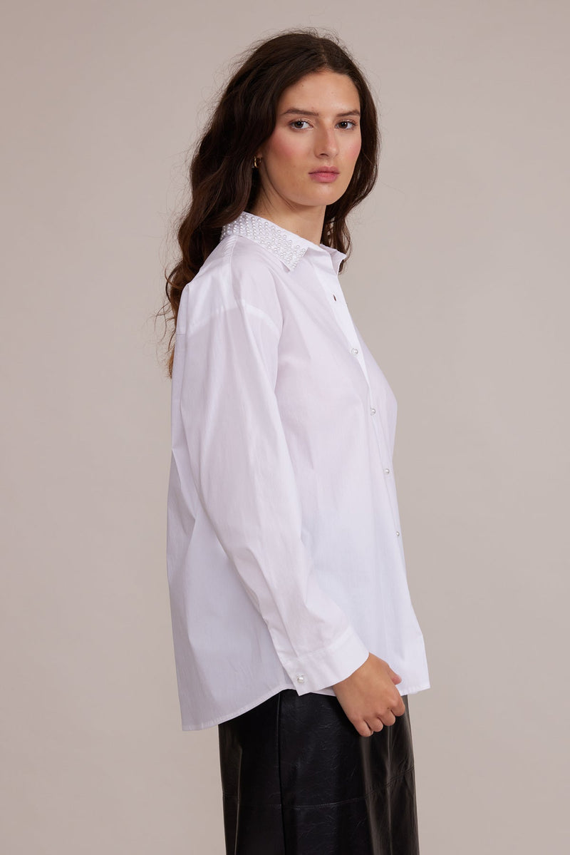 Lucy Paris Torin Pearl Blouse