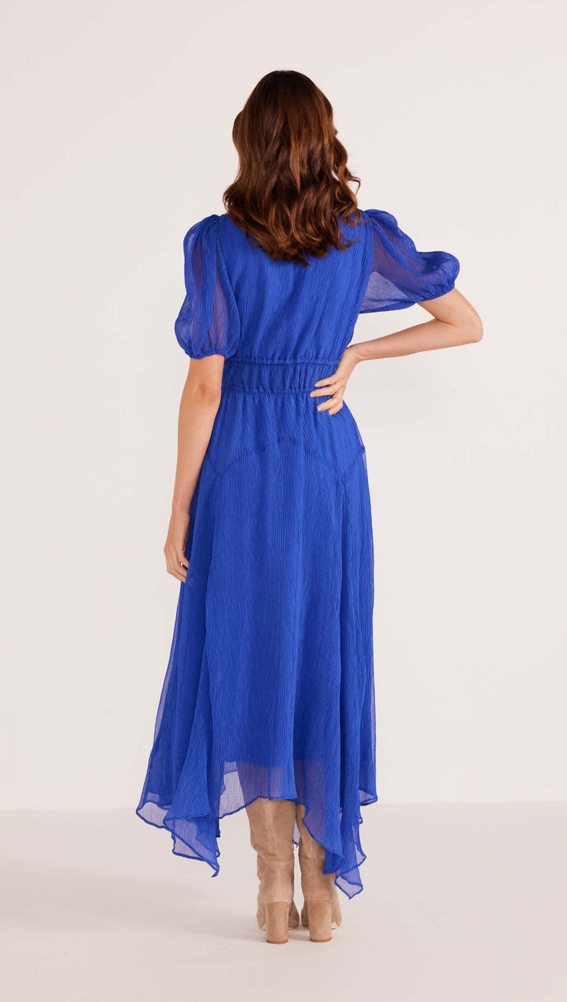 Mink Pink Lily Hanky Hem Midi Dress