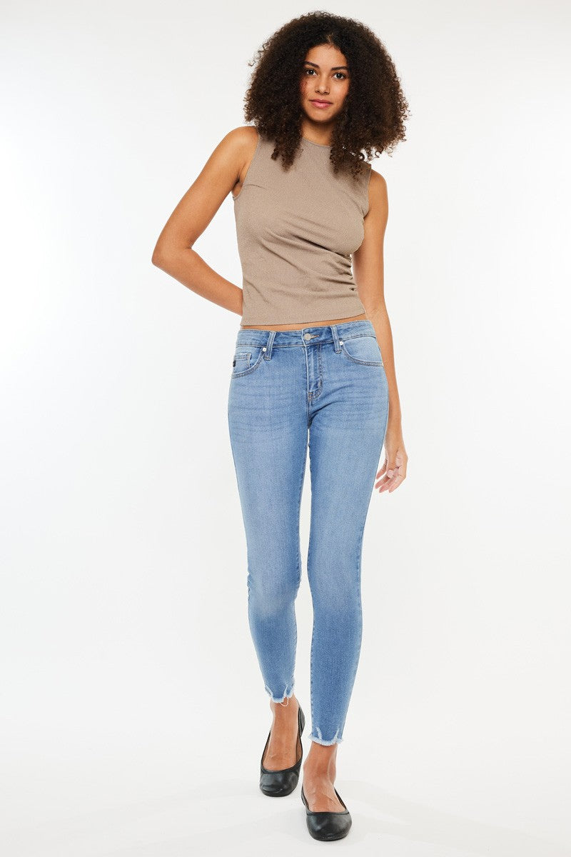 KanCan Mid Rise Ankle Skinny Jean