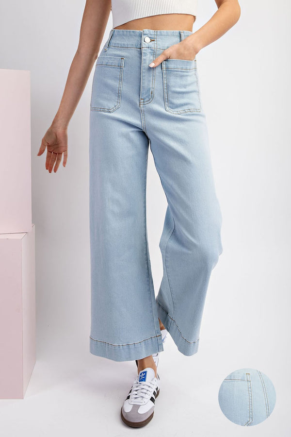 Eesome Mineral Washed Cropped Jean