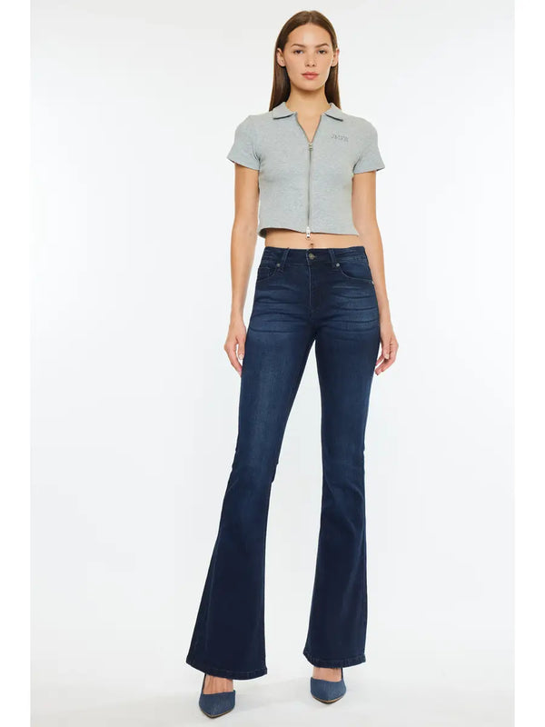 Kan Can Mid Rise Flare Jeans
