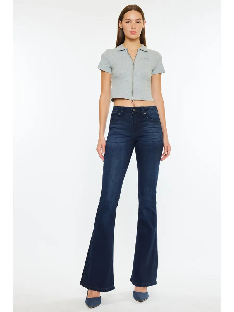 Kan Can Mid Rise Flare Jeans