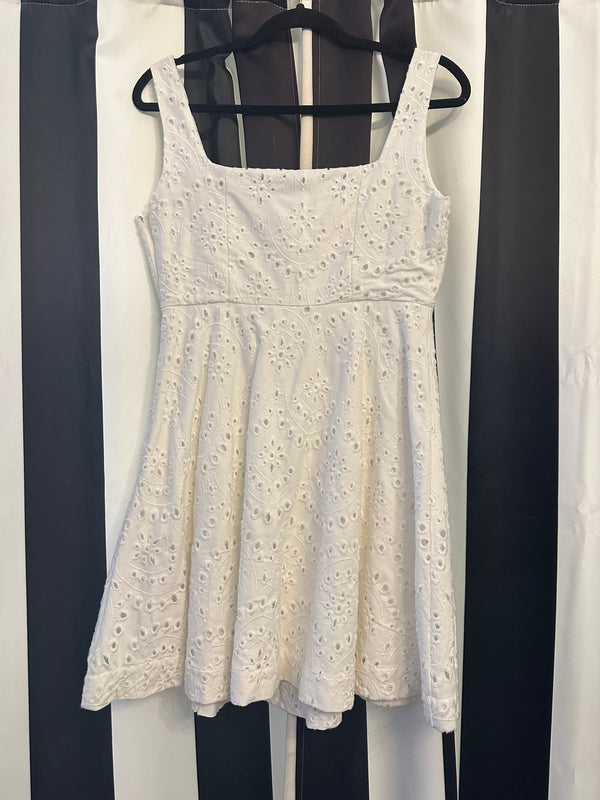 Jacquie the Label White Eyelet Dress