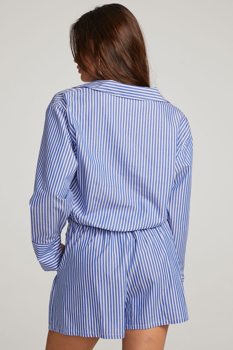 Chaser Brand Haley Marmont Stripe Blouse
