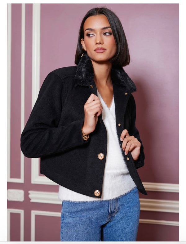 Bishop & Young Lily Fur Collar Jacket