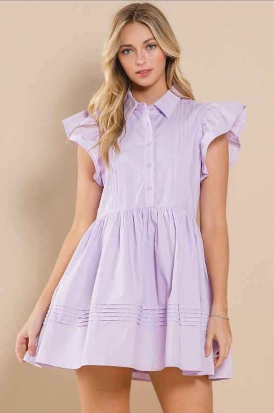 TCEC Lavender Ruffle Dress