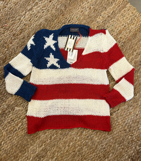 Wooden Ships Chunky Flag Sweater