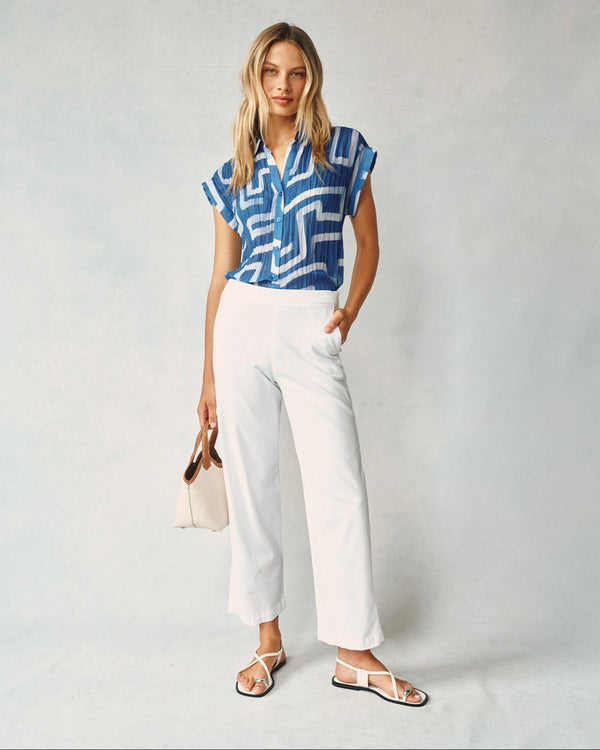 Bella Dahl Cataline Clean Front Wide Leg Crop Pant