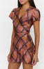 Show Me Your Mumu Whitney Wrap Mini Dress