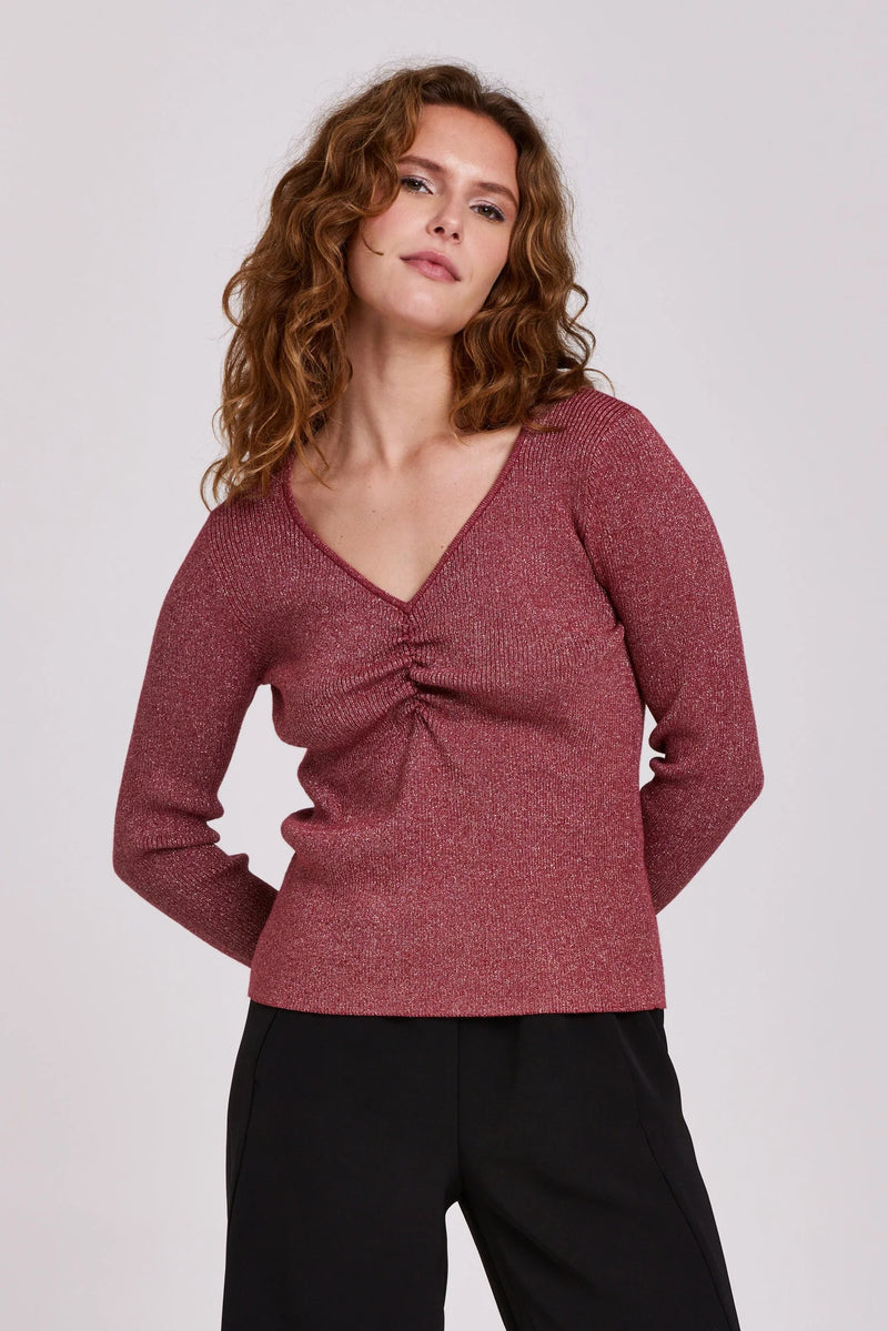 Another Love Leighton Cranberry Top