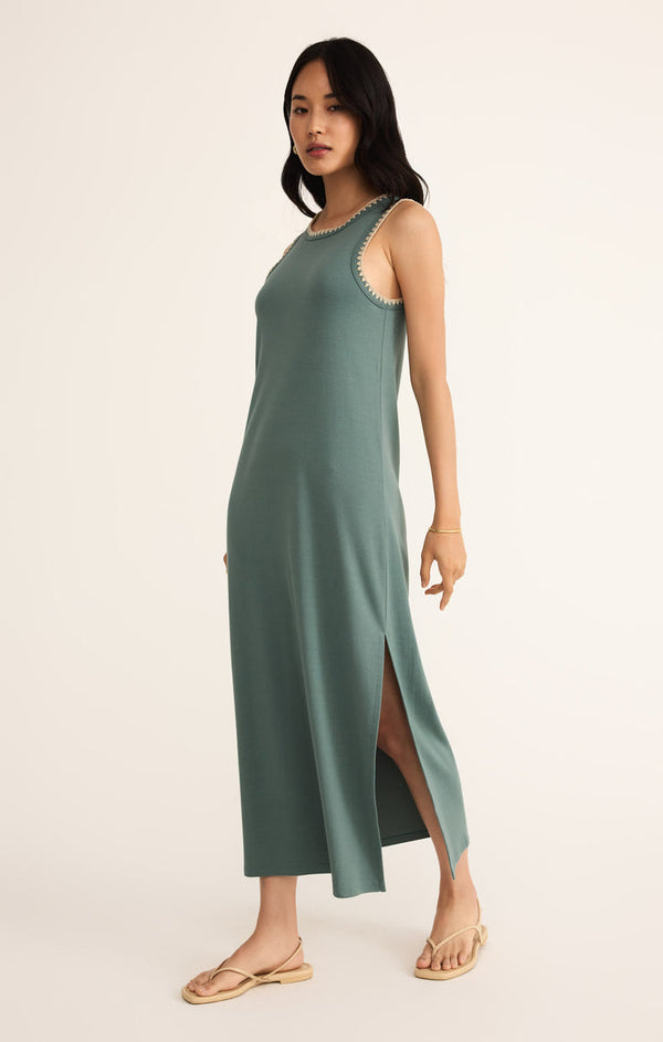 Z Supply Delamer Whipstitch Rib Midi Dress