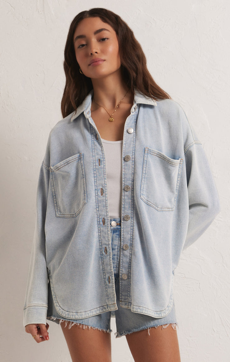 Z Supply All Day Knit Denim Jacket