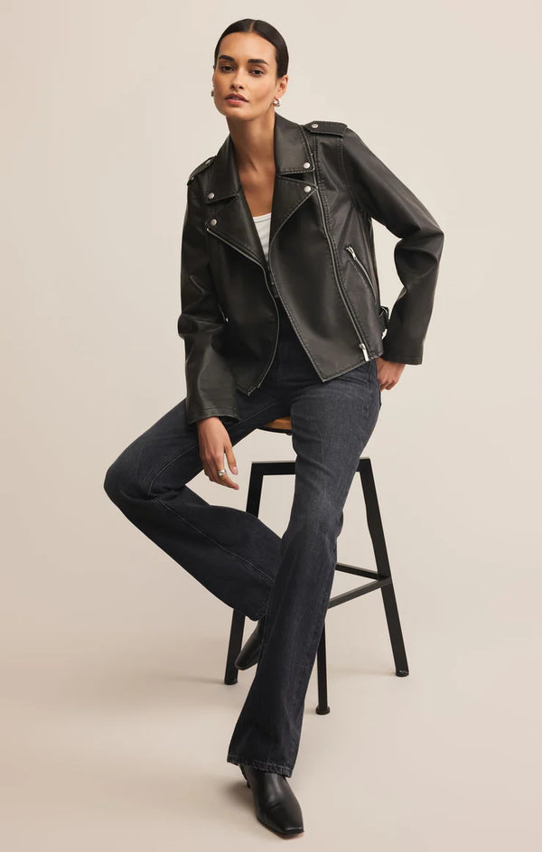 Z Supply Alchemy Moto Faux Leather Jacket