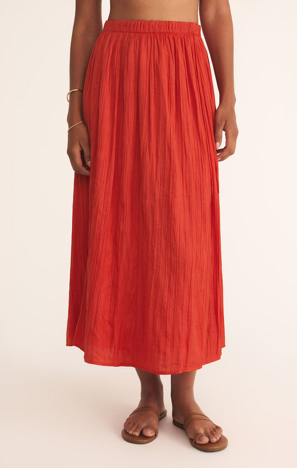 Z Supply Nicoline Crinkle Midi Skirt
