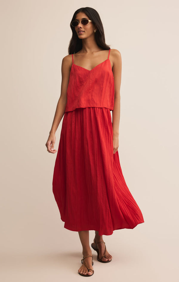 Z Supply Fiore Crinkle Satin Tank