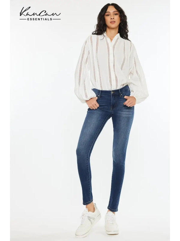 Kan Can Mid Rise Super Skinny Jean