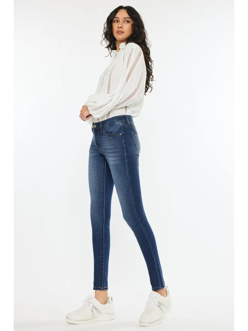 Kan Can Mid Rise Super Skinny Jean