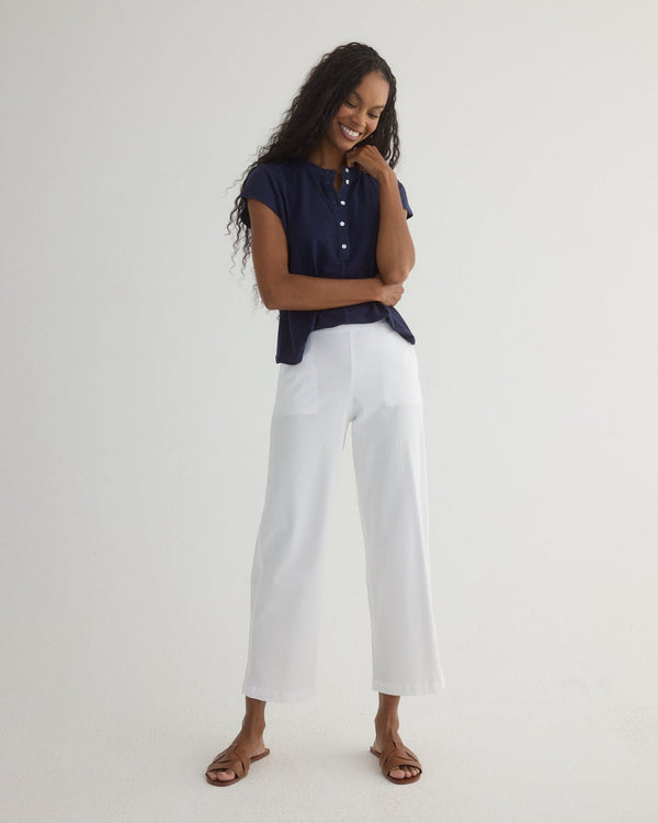 Bella Dahl Cataline Clean Front Wide Leg Crop Pant