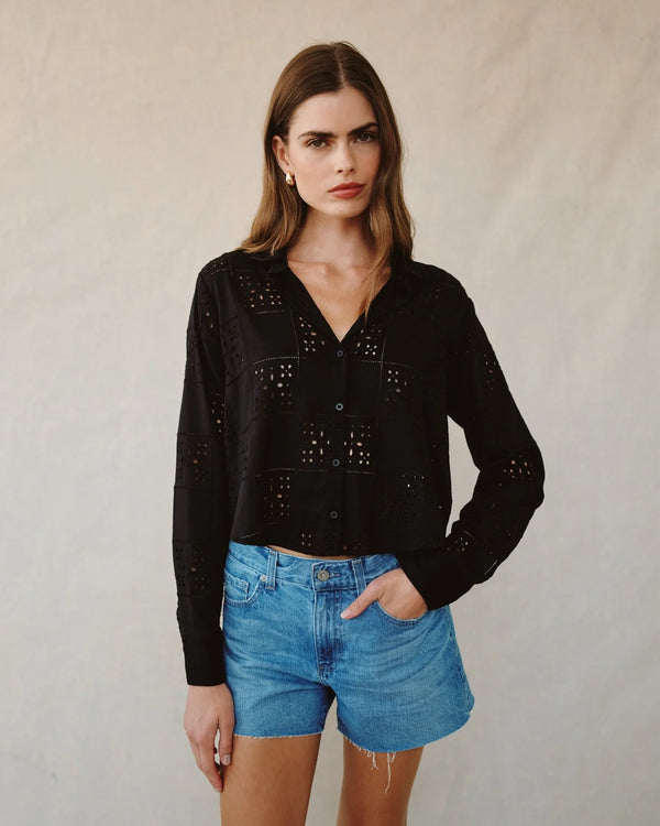 Bella Dahl Eyelet Embroidery Button Down