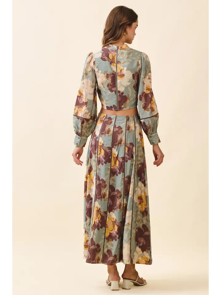 TCEC Floral Cropped Top