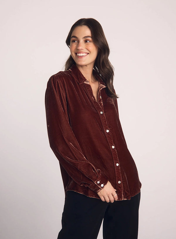 Bella Dahl Long Sleeve Classic Velvet Shirt
