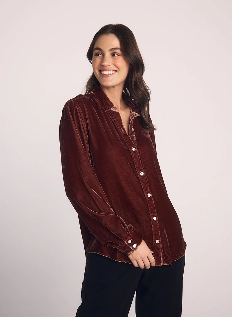 Bella Dahl Long Sleeve Classic Velvet Shirt