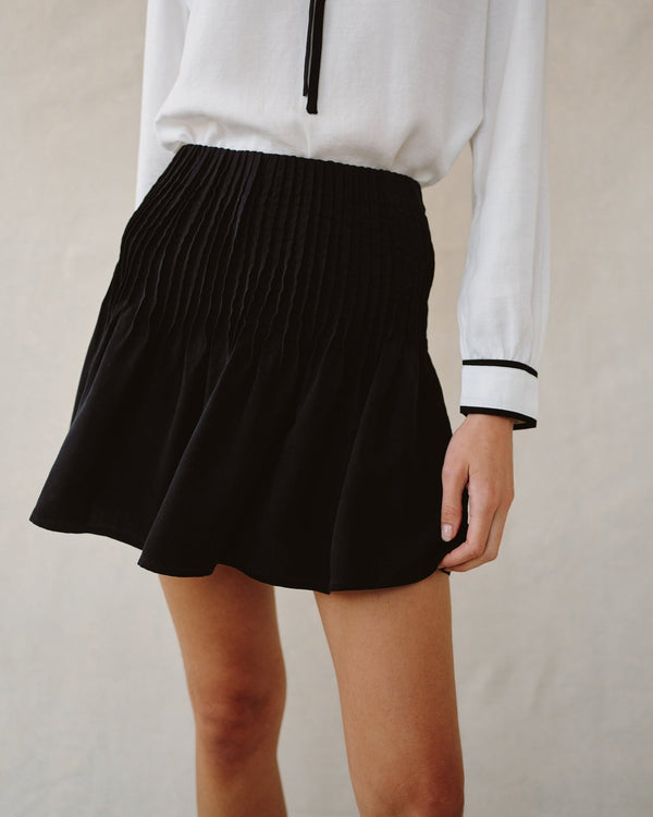 Bella Dahl Pintuck Mini Skirt