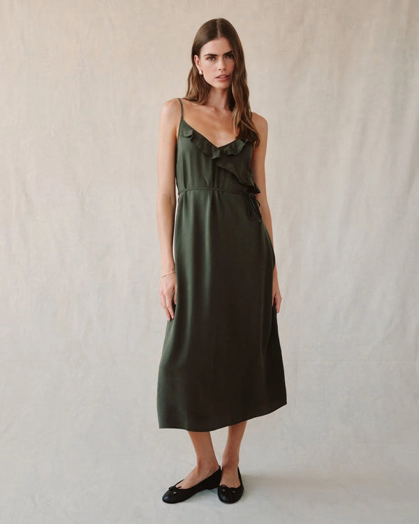 Bella Dahl Ruffle Cami Midi Dress