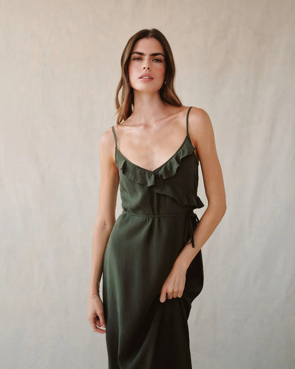 Bella Dahl Ruffle Cami Midi Dress