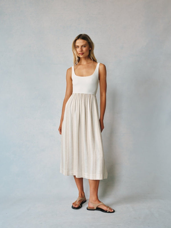 Bella Dahl Sleeveless Knit Combo Dress