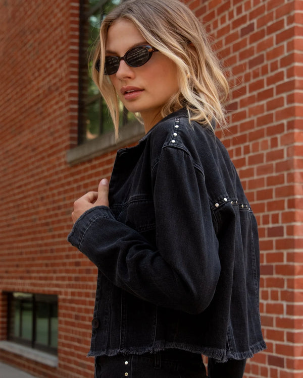 Bella Dahl Studded Denim Jacket