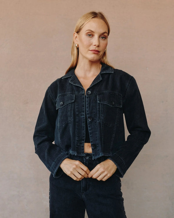 Bella Dahl Studded Denim Jacket